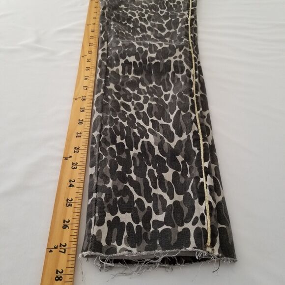 Driftwood Jeans Jackie‎ Cheetah Animal Print Skinny Raw Hem Womens Size 27 - Picture 10 of 10